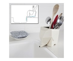 Lovely Elephant Shape Multi-purpose Cutlery Drainer Brush Flower Pot | free-classifieds-usa.com - 1