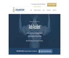Champion Chiropractor in Coral Springs Offers Therapy And Rehab For Auto Accident Injuries | free-classifieds-usa.com - 1