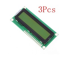 3Pcs 1602 Character LCD Display Module Yellow Backlight For Arduino | free-classifieds-usa.com - 1