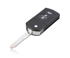 3 Buttons Remote Key Shell Case For Mazda Folding Flip Black Color | free-classifieds-usa.com - 1