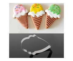 Stainless Steel Ice Cream Shape Biscuit Cookie Cutter Decorating Tool | free-classifieds-usa.com - 1