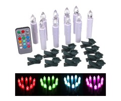 10pcs Remote Control Colorful LED Flameless Candle Light Xmas Decor | free-classifieds-usa.com - 1
