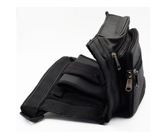 Leather Pistol Gun CCW Concealed Holster Belt Bag Waist Fanny Pack New Black | free-classifieds-usa.com - 3