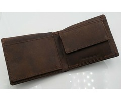 Mens Leather Vintage Brown Flap Credit Card ID Holder Slim Bifold Wallet | free-classifieds-usa.com - 2