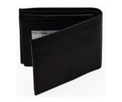 Mens Double ID Bifold Wallet, Multi Card Holder, Flip UP, Premium Black Color | free-classifieds-usa.com - 3
