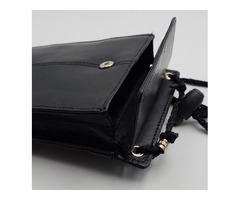 Leather RFID Blocking Travel Passport Wallet Holder Neck Pouch Black Color | free-classifieds-usa.com - 1