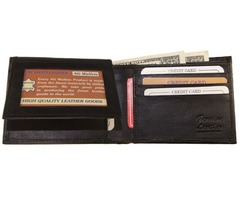 Mens Bifold Alligator Imprint Wallet, Leather Western Cowboy Card Holder Black | free-classifieds-usa.com - 3