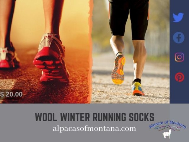 Wool Winter Running socks - Alpacasofmontana - Clothing - Bozeman ...