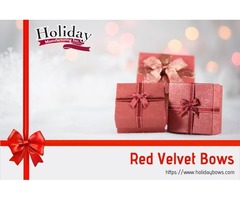 Red velvet bows play an important role in decorating the gift items you love | free-classifieds-usa.com - 2