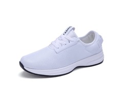 Breathable Solid Color Lace-Up Mens Sneakers | free-classifieds-usa.com - 1