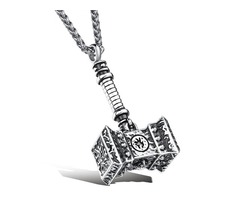 Thors Hammer Design Mens Pendant Necklace | free-classifieds-usa.com - 1