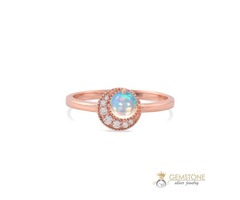 14K ROSE GOLD VERMEIL OPAL RING-ABOVE ALL | free-classifieds-usa.com - 1