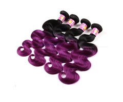 1B Purple Omber Human Hair Body Wave Weave 1 PC | free-classifieds-usa.com - 1