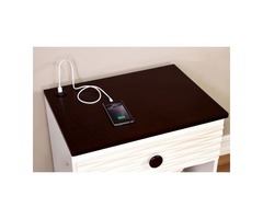Get Amaya Transitional Style Textured White Youth Nightstand Online | free-classifieds-usa.com - 3
