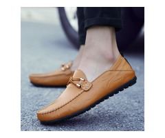 PU Slip-On Rubber Round Toe Mens Casual Shoes | free-classifieds-usa.com - 1