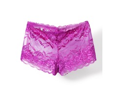 Sexy Full Lace Boxer Transparent Low Waist Panties | free-classifieds-usa.com - 1