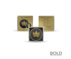 2019 Silver 1 oz Canada Maple Leaf Golden Ring Coin | free-classifieds-usa.com - 1