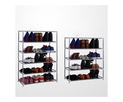 Multi Tiers Shoes Shelf Storage DIY Metal Organizer Rack Holder Household Stands | free-classifieds-usa.com - 1