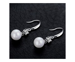 Sterling Silver Freshwater Pearl Drop Earrings | free-classifieds-usa.com - 1