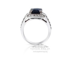 Blue Emerald Platinum Sapphire Ring | free-classifieds-usa.com - 2