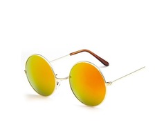 Hot Sale Orange-Colored Metal Round Sunglasses | free-classifieds-usa.com - 1