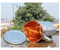 Shop for Steel Outer and Copper Inner Ayurvedic Water Jug – CopperUtensilOnline.com | free-classifieds-usa.com - 3
