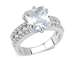 Emerald Cut imitation Diamond Engagement ring | free-classifieds-usa.com - 1