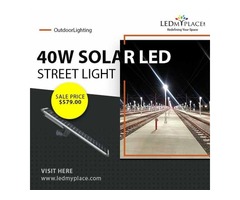 Install Motion Sensor Enabled 40 Watt LED Solar Street Light To Make Nights Safer | free-classifieds-usa.com - 1