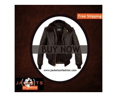 Brown Bomber Fur Avaitor Jacket | free-classifieds-usa.com - 1