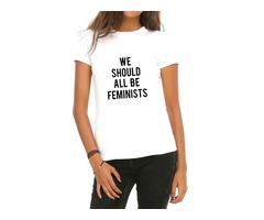 Women We Should All Be Feminists Letter Print T-shirt Tops | free-classifieds-usa.com - 1