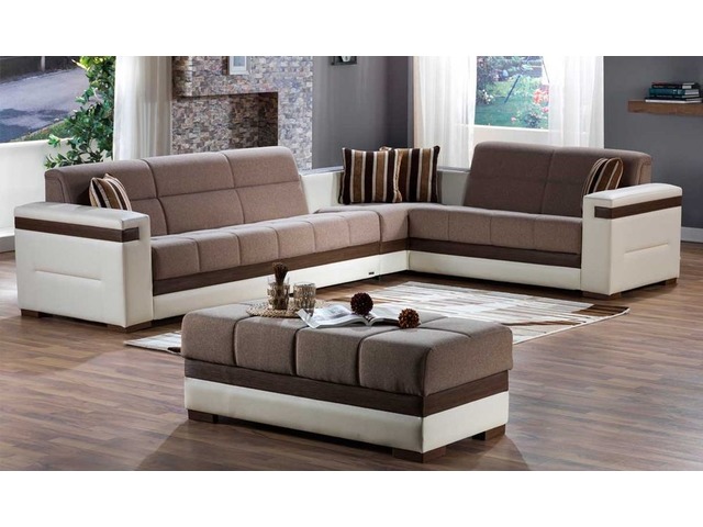 Buy Stylish Istikbal Moon Convertible Sectional Sofa In Platin