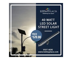 Installed  40 Watt LED Solar Street Light to Safely and Affordable In the Night Area | free-classifieds-usa.com - 1
