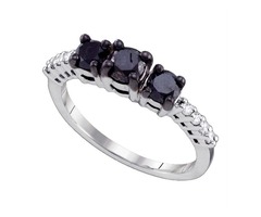 Black Gold Engagement Rings for Women | free-classifieds-usa.com - 1