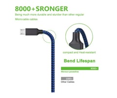 Micro USB Cable Android, [6.6ft/2m] Fast Charging, Nylon Braided Samsung USB Cable | free-classifieds-usa.com - 3