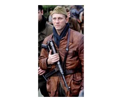 Daniel Craig Defiance Brown Real Cowhide Leather Jacket | free-classifieds-usa.com - 1