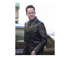 Dean Winters Brooklyn Nine Nine Black Real Cowhide Leather Coat | free-classifieds-usa.com - 1