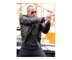 Dwayne Johnson The Other Guys Real Cowhide Leather Jacket | free-classifieds-usa.com - 2