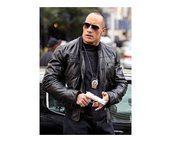 Dwayne Johnson The Other Guys Real Cowhide Leather Jacket | free-classifieds-usa.com - 4