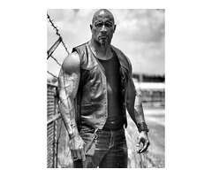 Dwayne Johnson The Fate Of The Furious Real Cowhide Leather Vest | free-classifieds-usa.com - 2