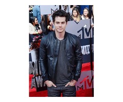 Dylan O’Brien Black Real Sheep Skin Leather Jacket | free-classifieds-usa.com - 2