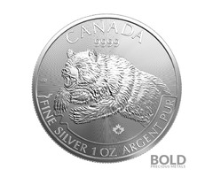 2019 Silver 1 oz Canadian Predator Series Grizzly Bear | free-classifieds-usa.com - 2