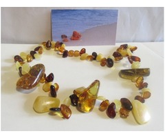 Natural Baltic Amber Necklace green transparent amber with inclusions | free-classifieds-usa.com - 1