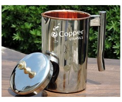 Shop for Exclusive Copper and Stainless Steel Jug with Floral Design | free-classifieds-usa.com - 4