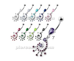 Jeweled Spiral Belly button Ring | free-classifieds-usa.com - 1