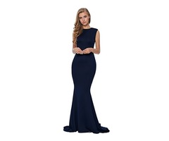 Blue Floral Embroidery Fishtail Evening Dress | free-classifieds-usa.com - 2