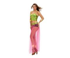2019 Hot Selling Halloween Cosplay Green Pink 6pcs Slave Princess Costume | free-classifieds-usa.com - 3