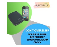 Buy Wireless Super Bed Shaker Bluetooth Alarm Clock | free-classifieds-usa.com - 1