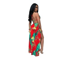 New design women sexy split floral printed maxi dress | free-classifieds-usa.com - 2