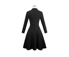 Latest Women Fitness Double Breasted Vintage Flared Dress | free-classifieds-usa.com - 2