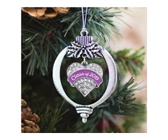 Buy Class of 2019 Pave Heart Charm Christmas / Holiday Ornament | free-classifieds-usa.com - 2
